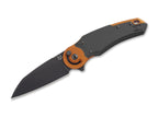 Metamorphosis Wharncliffe M390 Aluminum Black & Orange PVD