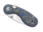 Microbe 14C28N Blue & Green Vortex Micarta