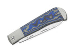 Trestle D Nitro-V Aluminum & Blue & Grey Vortex Micarta