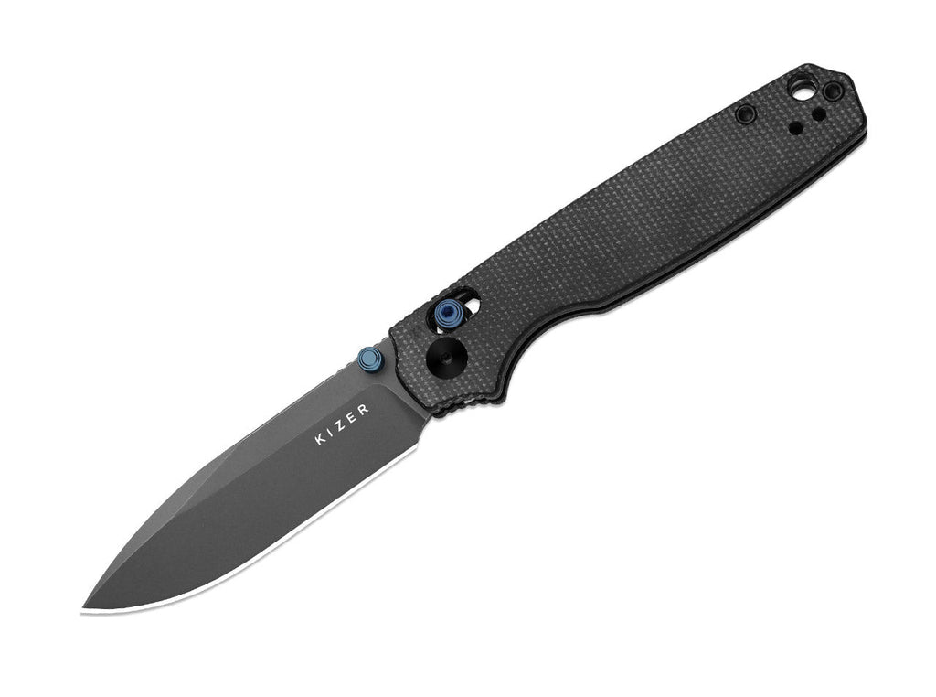 Pokiman CD AEB-L Black Micarta Grey Stonewash
