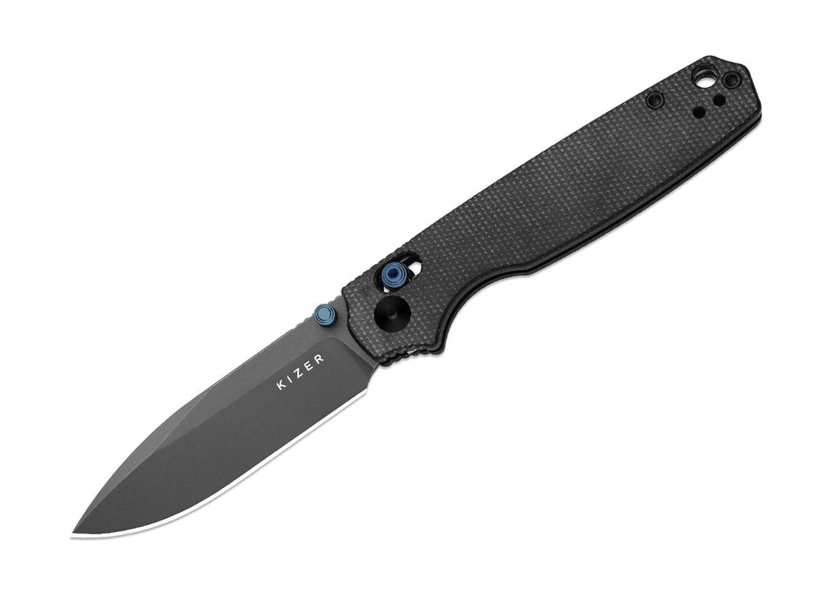 Pokiman CD AEB-L Black Micarta Grey Stonewash