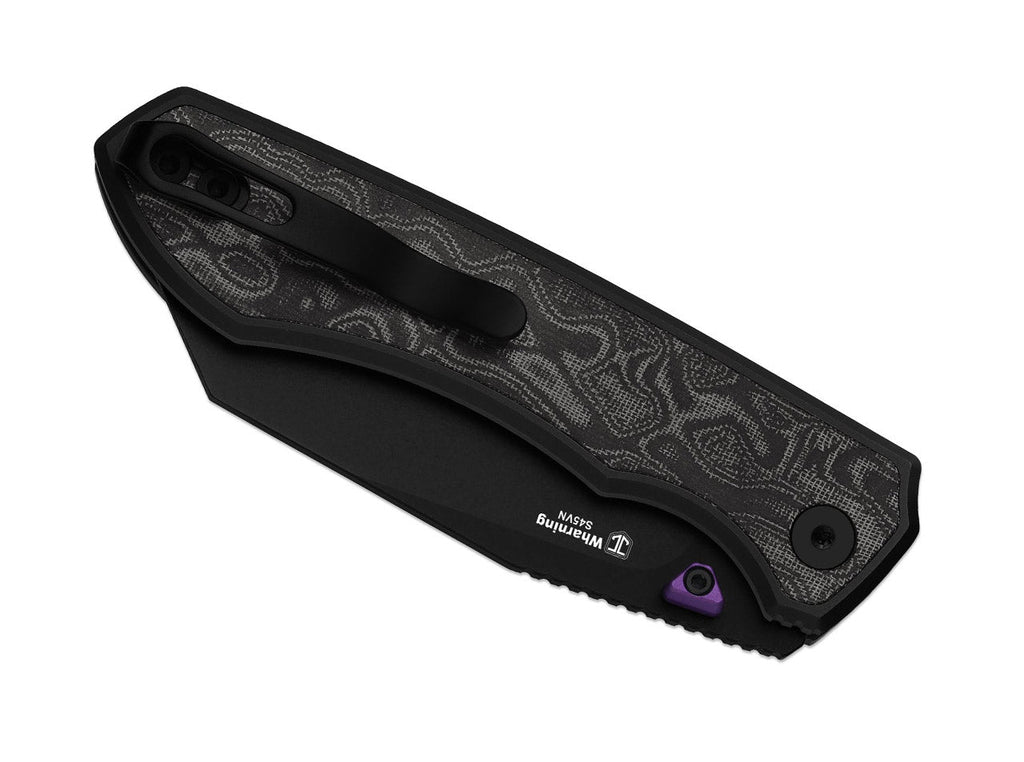 Wharning S45VN Black & White Norplex Ultrex Micarta PVD