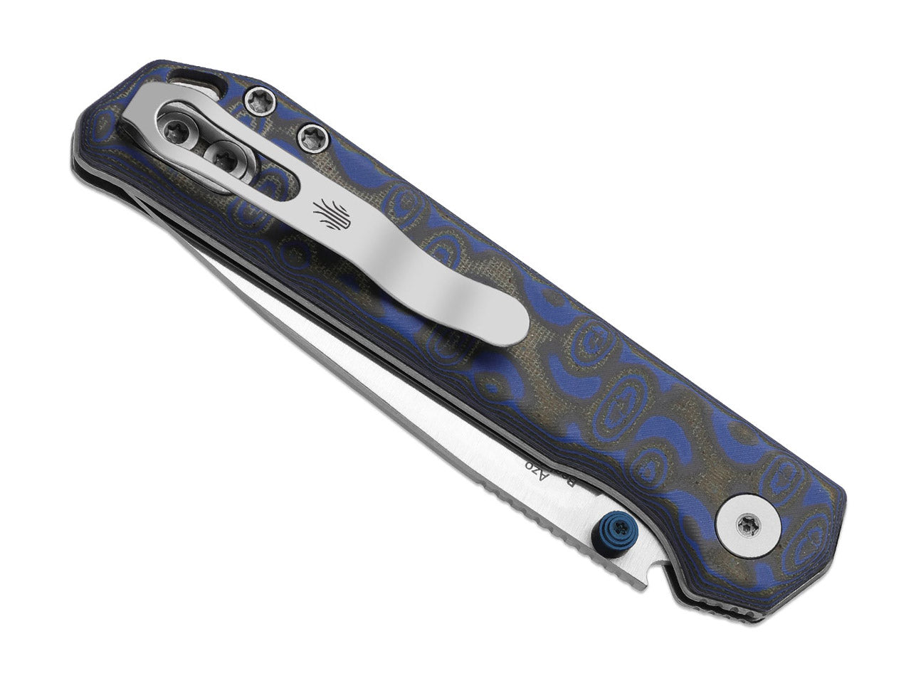 Begleiter 2.9 BD1N Blue Vortex Pattern Micarta