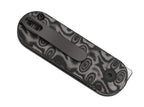 Mini Bay 14C28N Grey Vortex Pattern Micarta