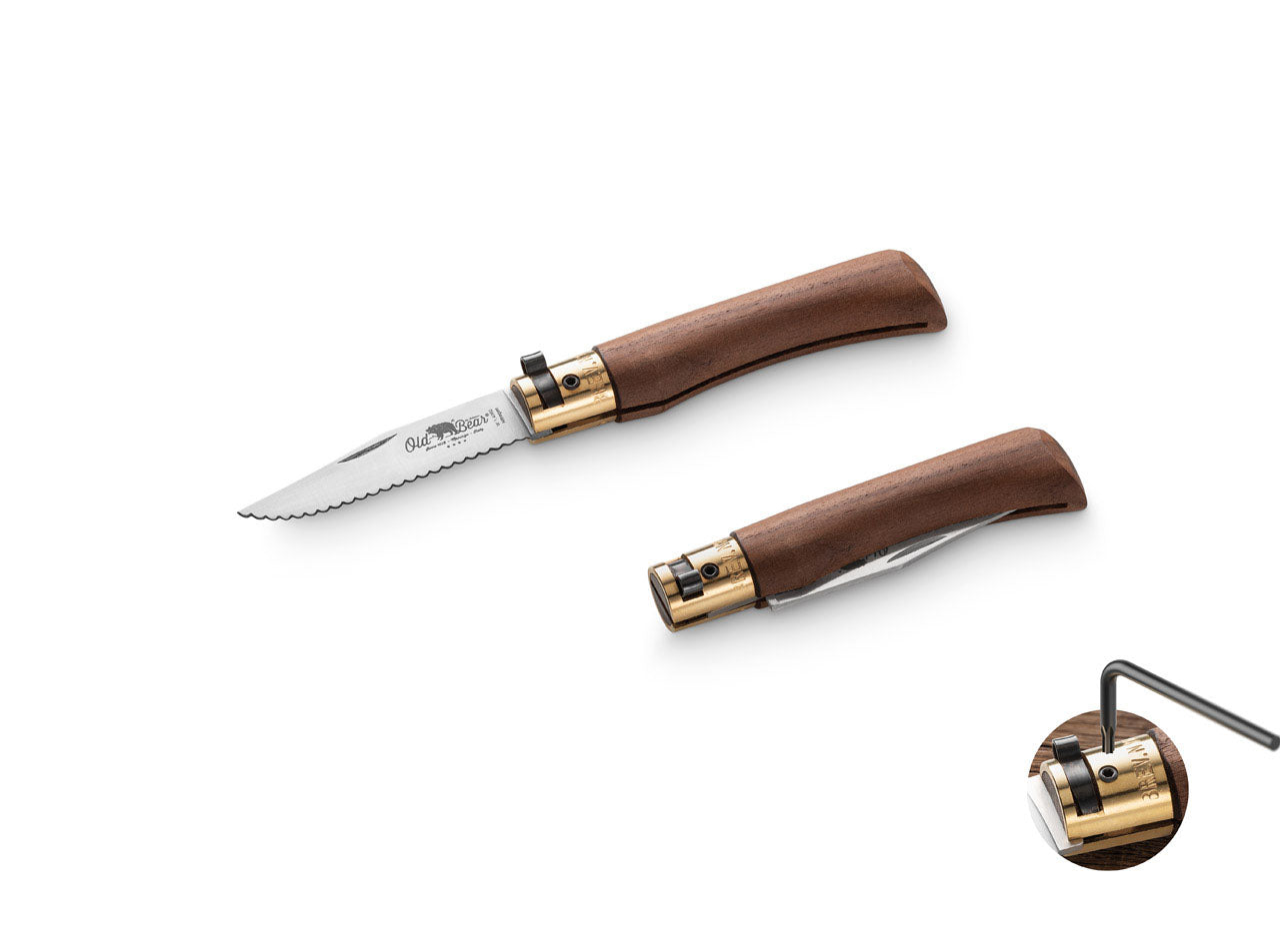 Classic 1.4060 Walnut Serrated S