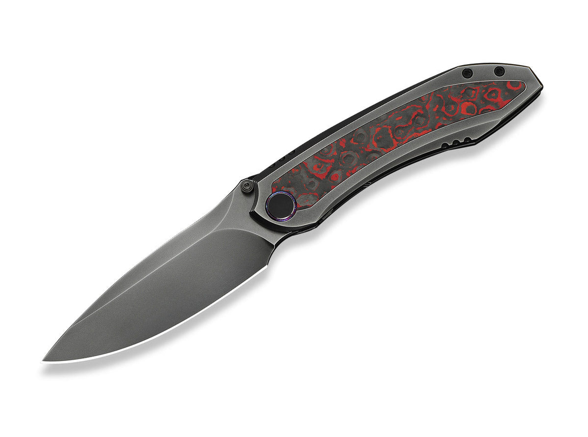 Winsome M390 Gray Ti Lava Flow Red CF