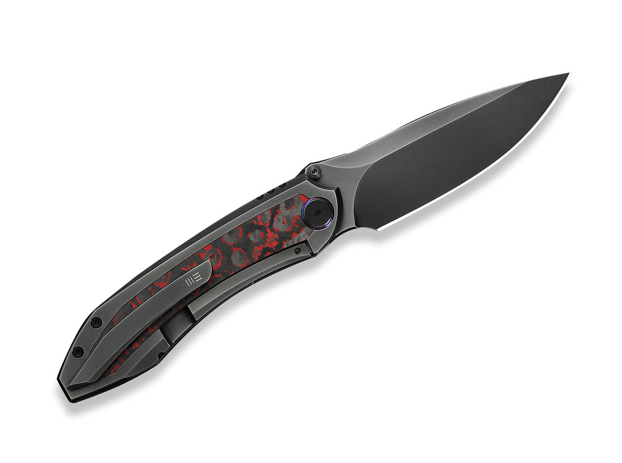 Winsome M390 Gray Ti Lava Flow Red CF