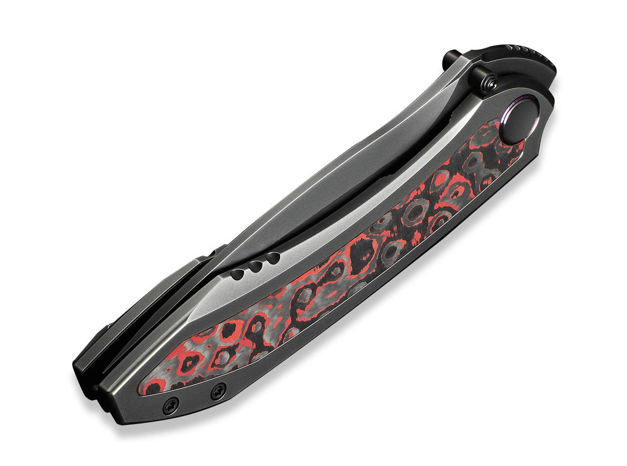 Winsome M390 Gray Ti Lava Flow Red CF