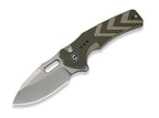 Vexron 14C28N Milled Green & Tan G10 Stonewash