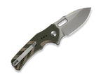 Vexron 14C28N Milled Green & Tan G10 Stonewash