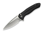 Button Lock Kitefin 14C28N Black Aluminum
