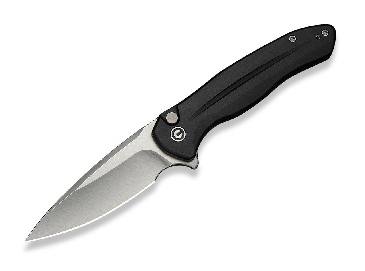 Button Lock Kitefin 14C28N Black Aluminum