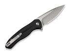 Button Lock Kitefin 14C28N Black Aluminum