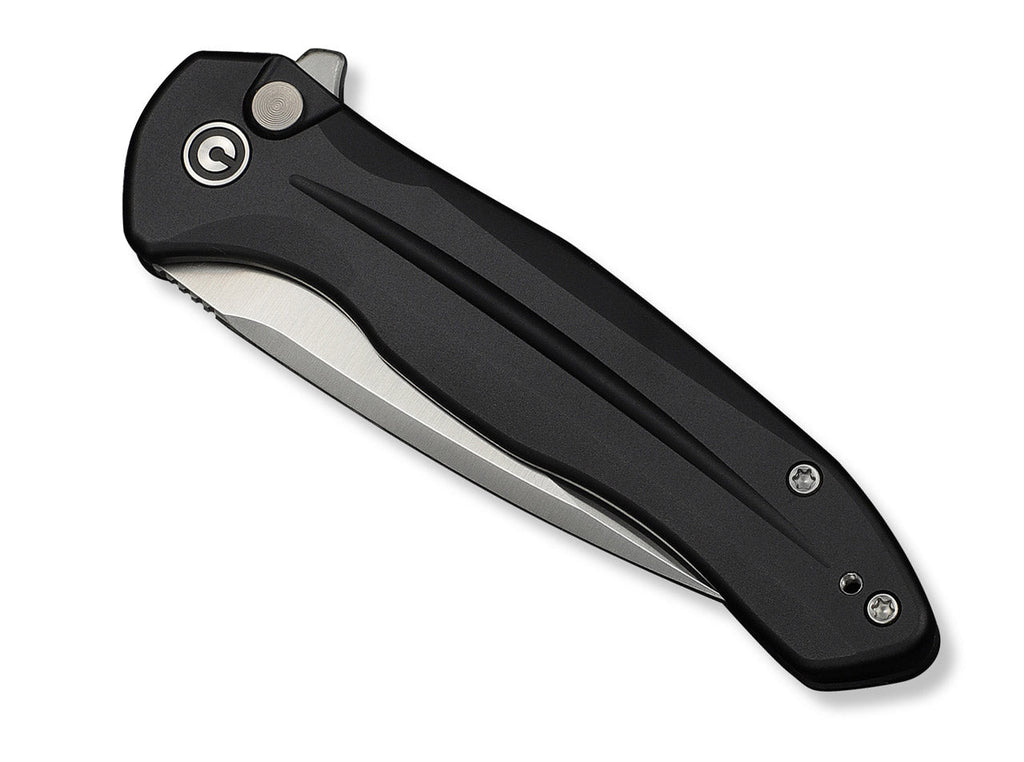 Button Lock Kitefin 14C28N Black Aluminum