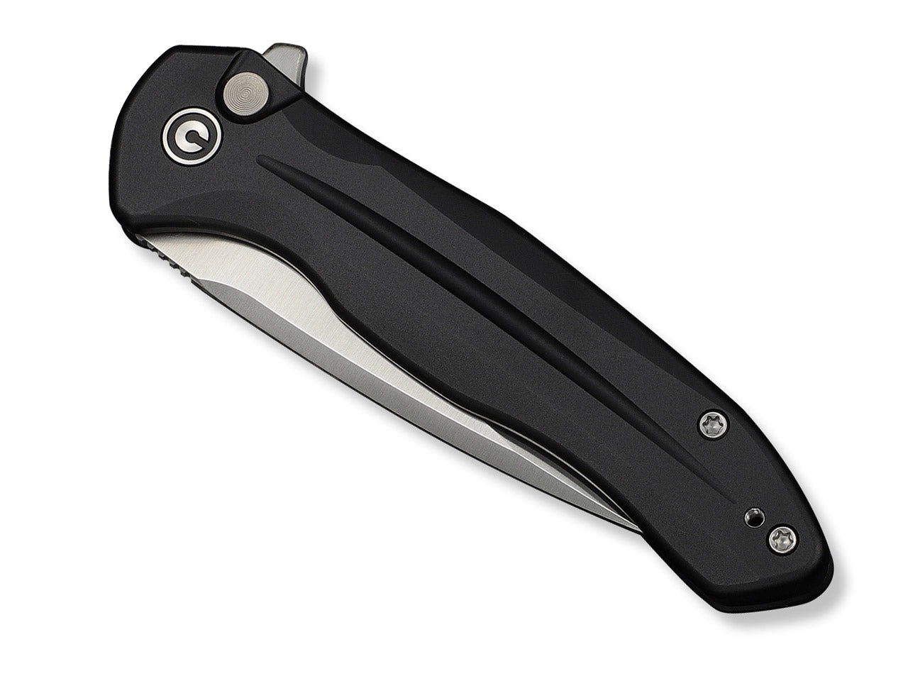 Button Lock Kitefin 14C28N Black Aluminum