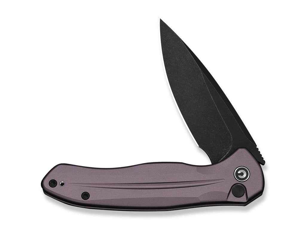 Button Lock Kitefin 14C28N Purple Aluminum Black Stonewash
