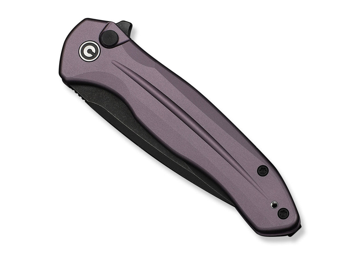 Button Lock Kitefin 14C28N Purple Aluminum Black Stonewash