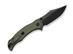 Tauron D2 Olive Canvas Micarta Black Blade