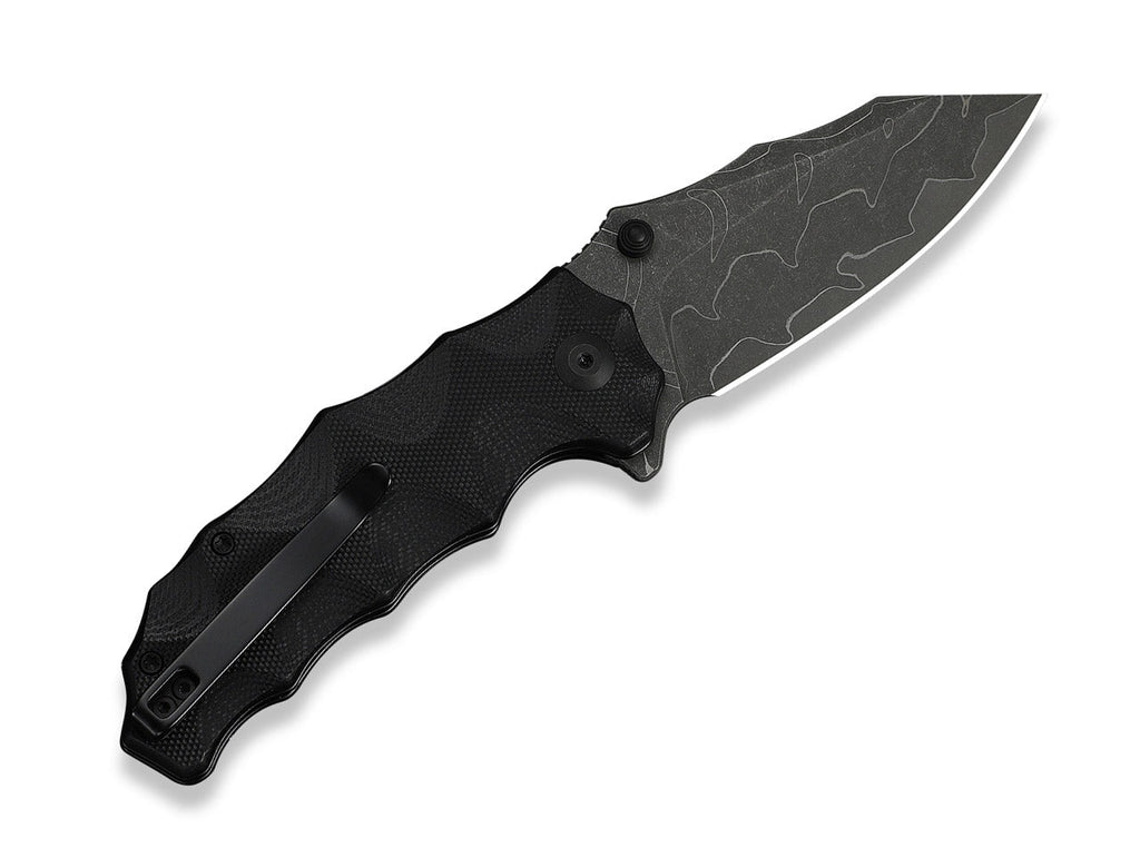 Natterjack Damascus Black G10