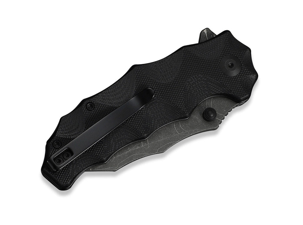 Natterjack Damascus Black G10
