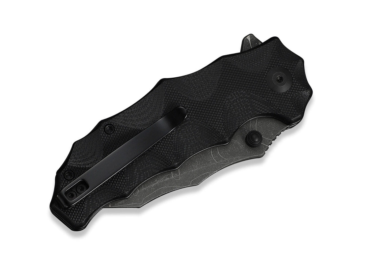 Natterjack Damascus Black G10