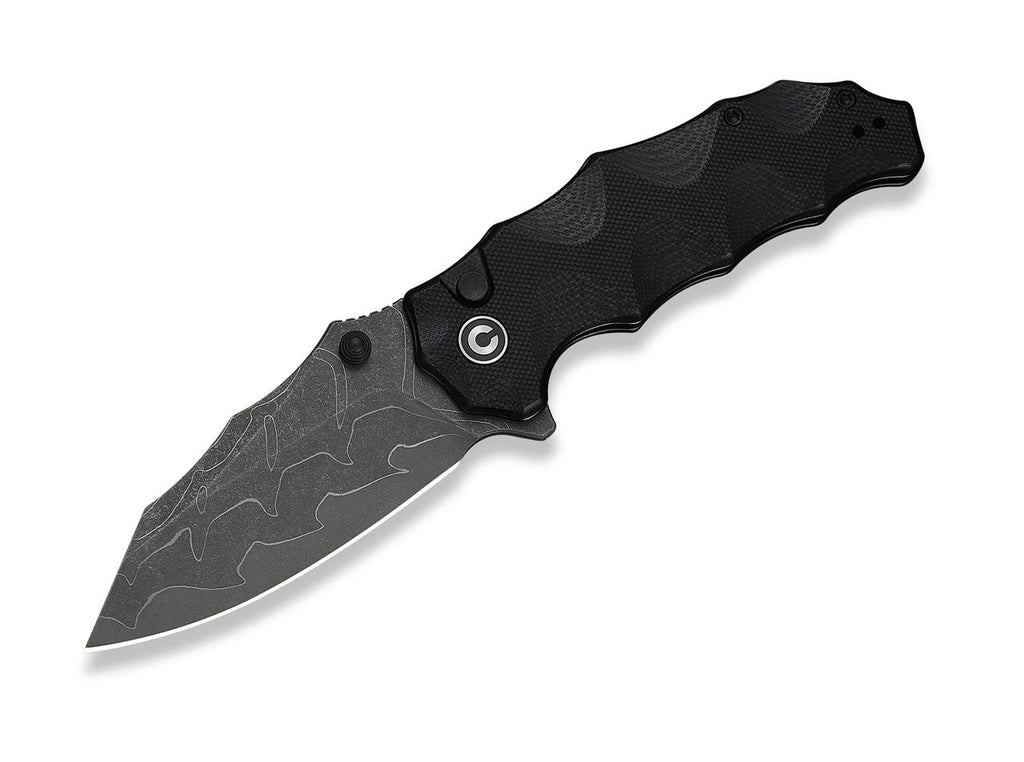 Natterjack Damascus Black G10