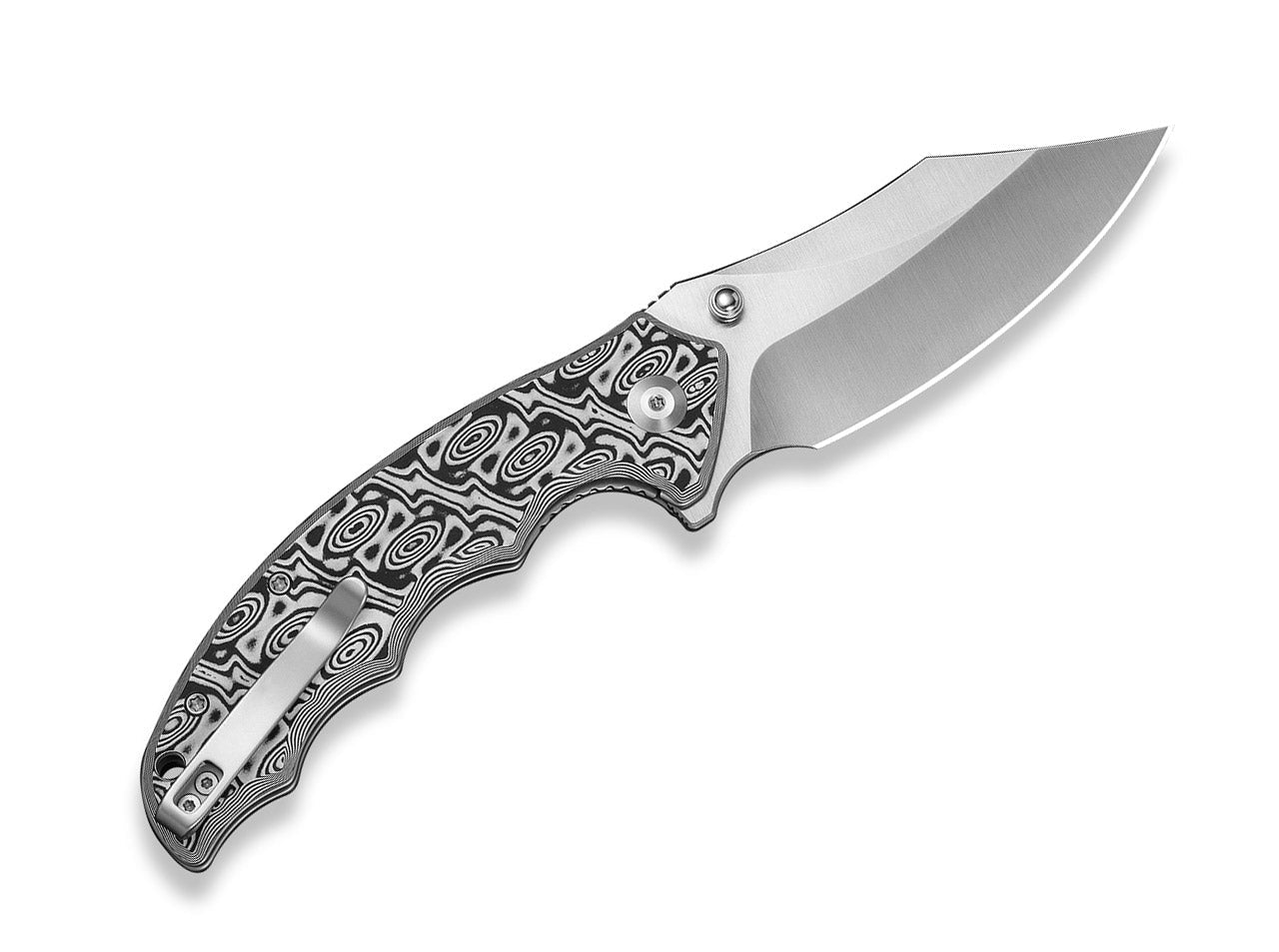 Pentad Nitro-V Black & White Vortex Micarta
