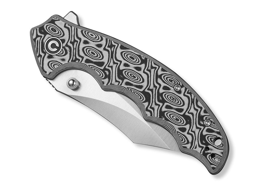 Pentad Nitro-V Black & White Vortex Micarta
