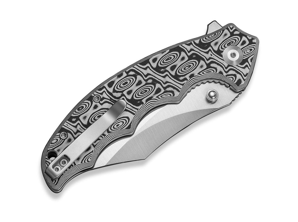 Pentad Nitro-V Black & White Vortex Micarta