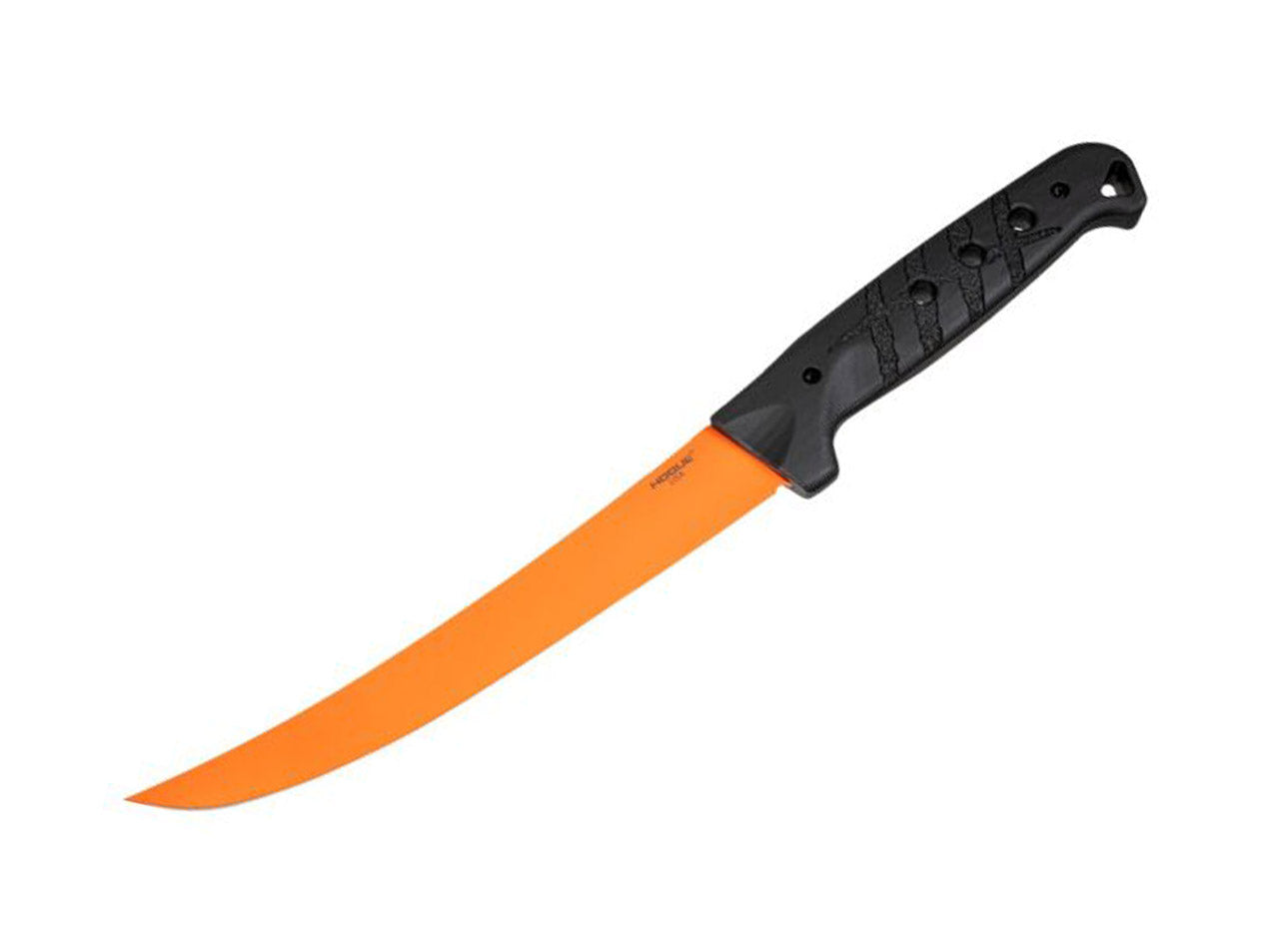 Bone Flex Boning Knife 7.125" MagnaCut Black Richlite Orange Cerakote