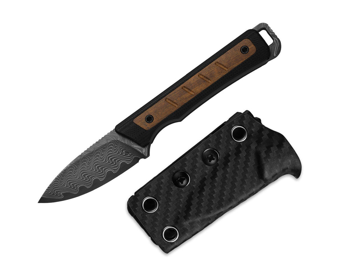 Whiskey Jack Damascus Black G10 & Mkuruti
