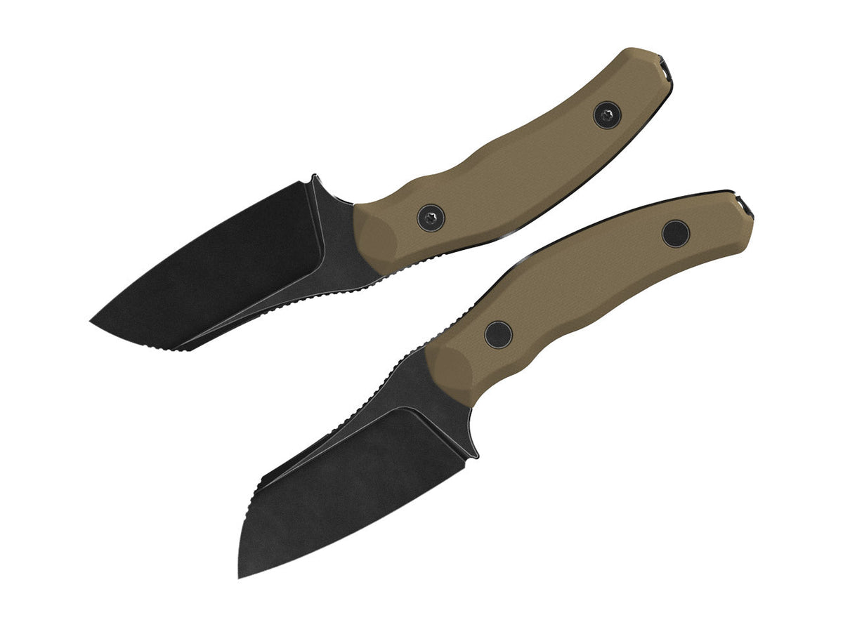 Bulldog Fix 14C28N Brown G10 Black Stonewash
