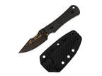 Bone Copper Damascus Black Micarta