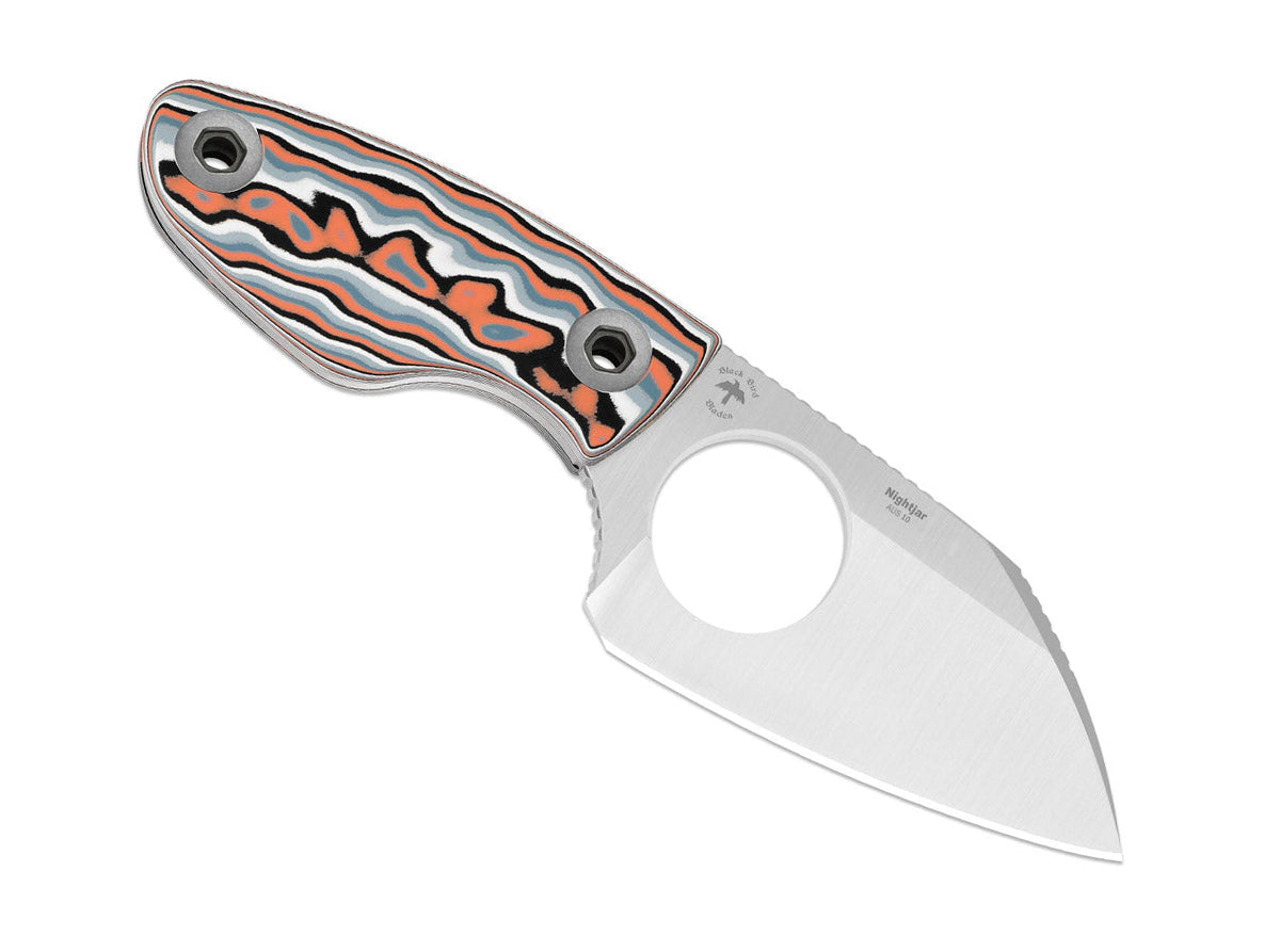 Nightjar AUS-10 Multicolor Vortex Pattern Micarta