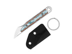 Cannoli AUS-10 Multicolor Vortex Pattern Micarta