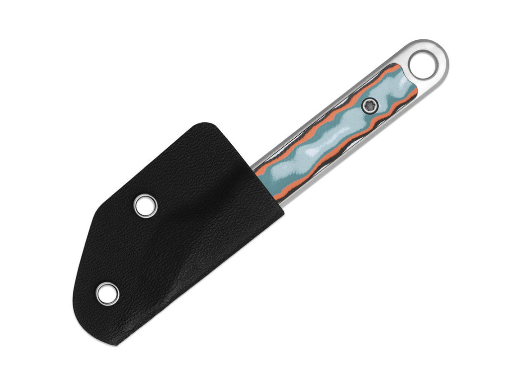 Cannoli AUS-10 Multicolor Vortex Pattern Micarta