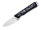 Whiskey Jack AEB-L Black & Blue G10 & White Micarta