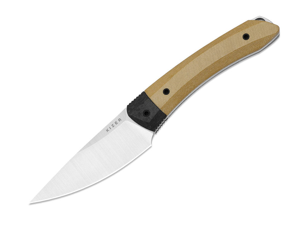 Momo Fix 3 S35VN Brown & Black Norplex UltreX Micarta CF
