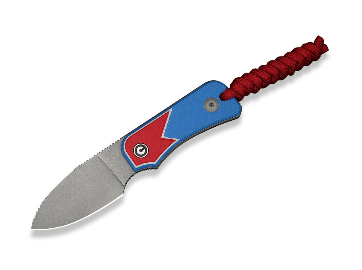 Baby Banter Fixed Blade Jump Edition Nitro-V Red White Blue G10
