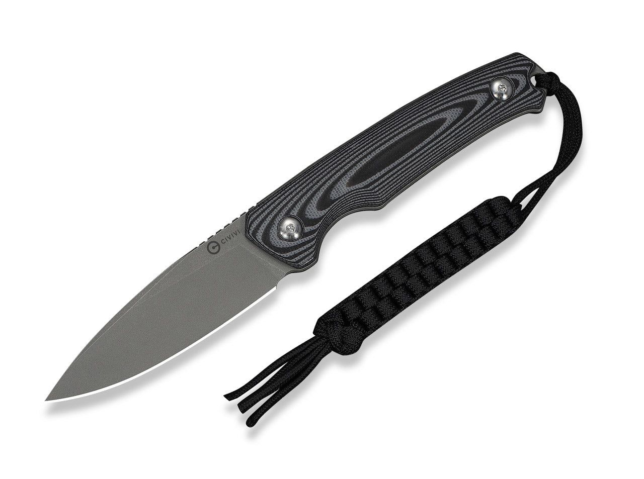 Altus Fixed Blade 14C28N Grey & Black G10