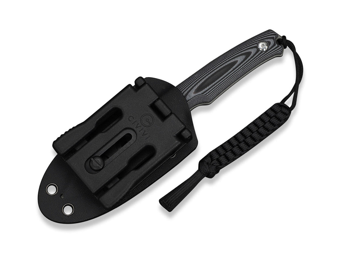 Altus Fixed Blade 14C28N Grey & Black G10