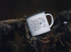 Map Enamel Tasse