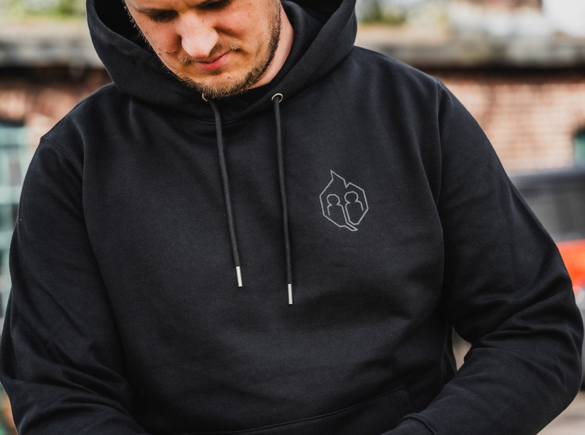 Hoodie Schwarz L