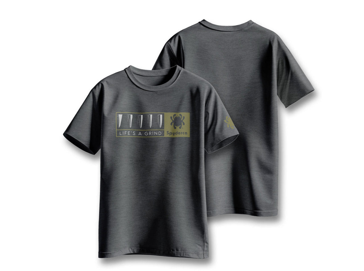 T-Shirt Life's a Grind Heather Grey M