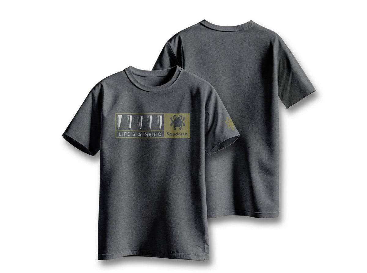 T-Shirt Life's a Grind Heather Grey L