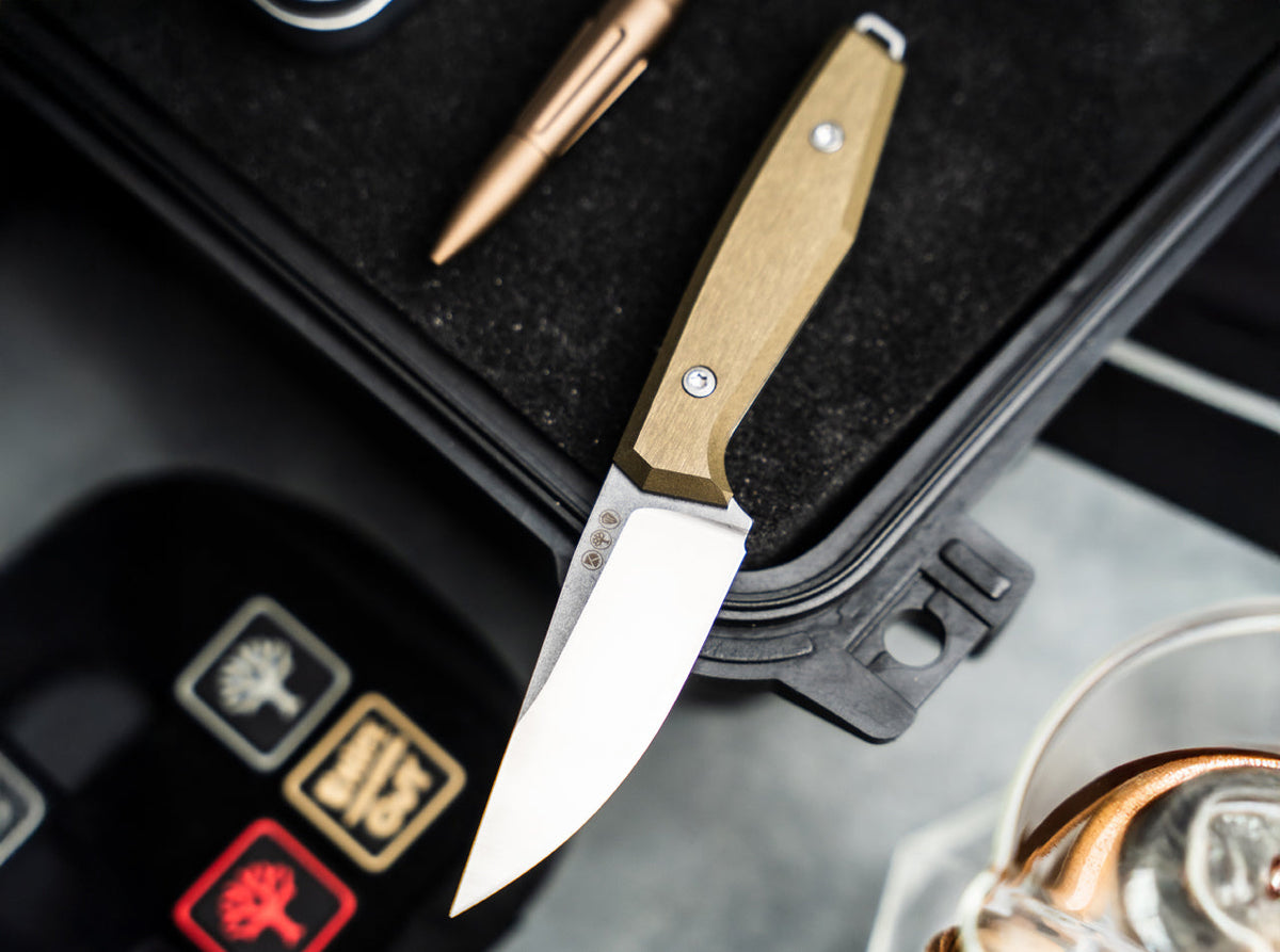 Daily Knives AK1 Droppoint MagnaCut Gold