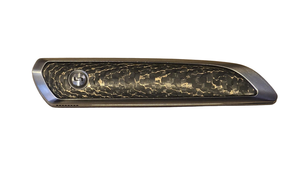 Le Galeries Titane – High-End Titan-Folder von Francis Lepage (Coutellia d’Or Sieger) Snakeskin Gold