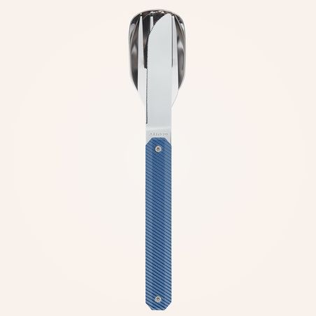 Besteck 12:34, Aluminium blau