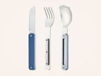 Besteck 12:34, Aluminium blau