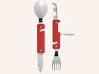 Multi Besteck 13:25, Aluminium rot